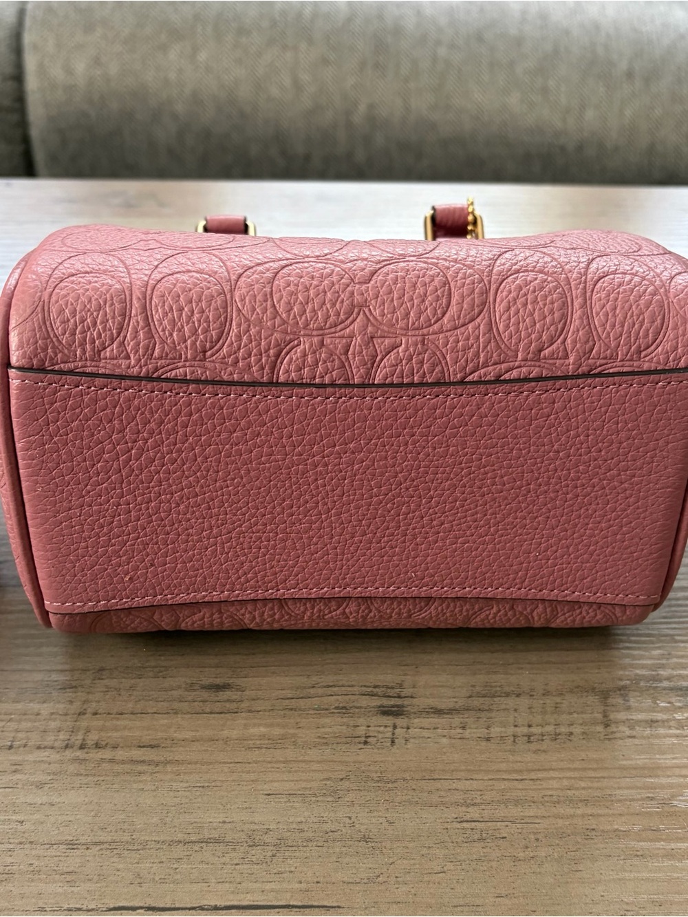 Coach Mini Rowan Monogram Leather Peony PRICE FIRM - Picture 5 of 7